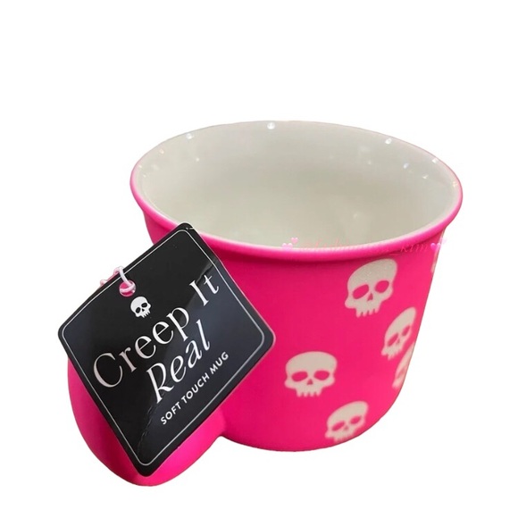 Pink skull mug Halloween NEW - Picture 3 of 4